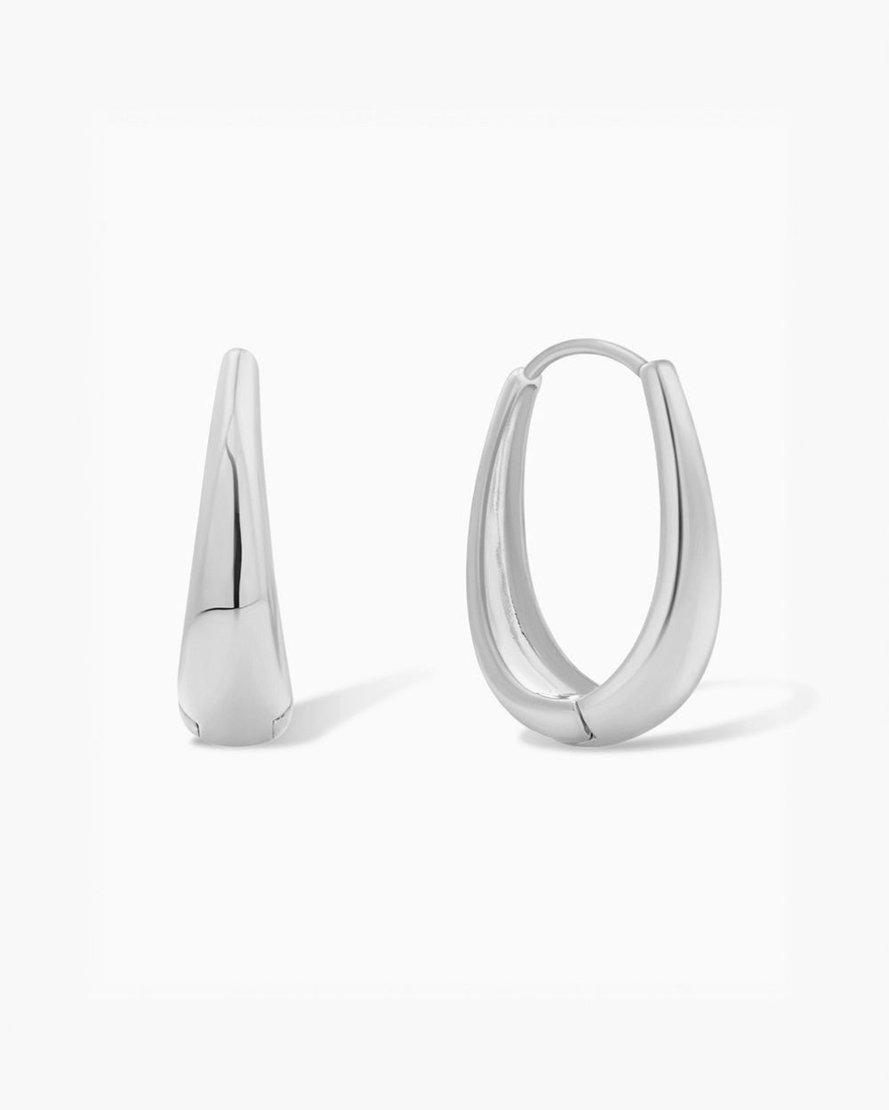 Classic Large Dome Hoop Earrings