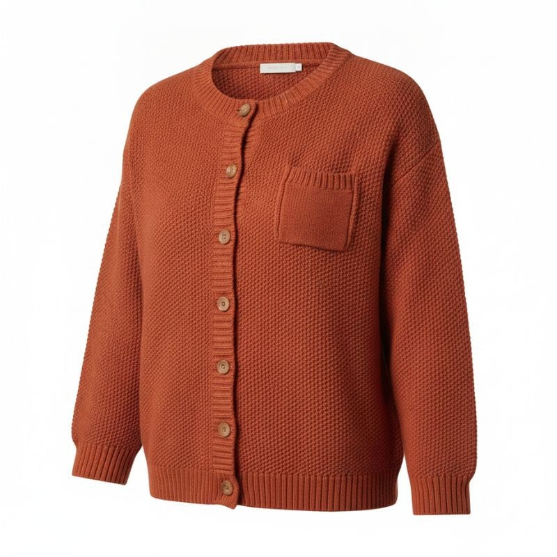 red-cardigan