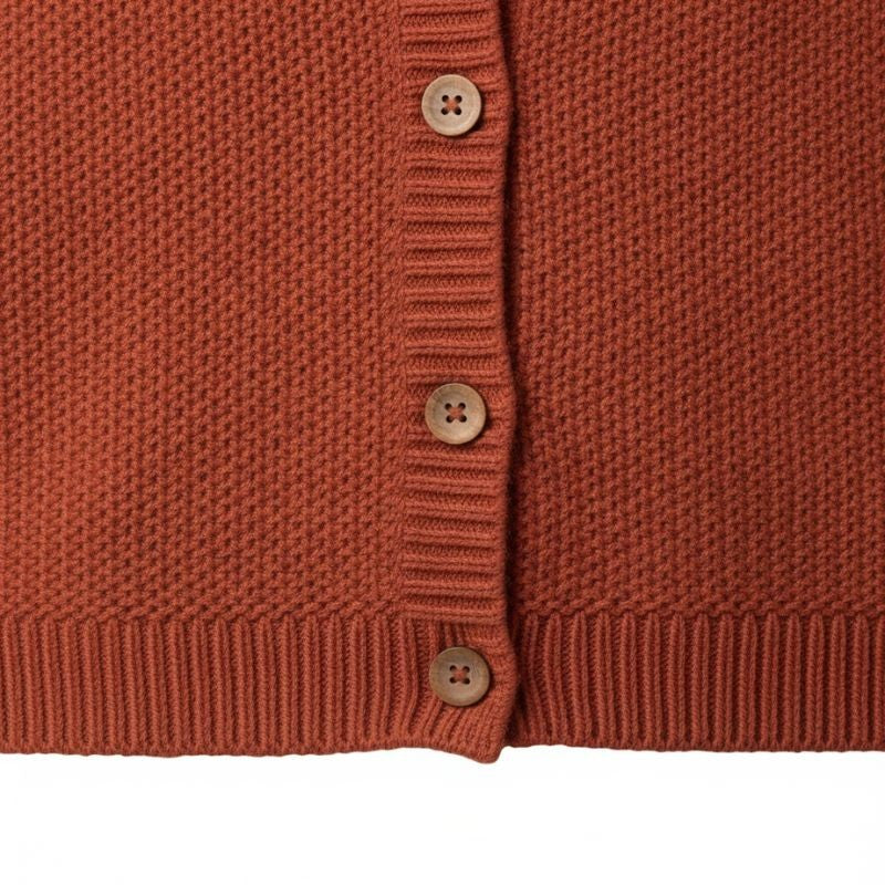 red-cardigan