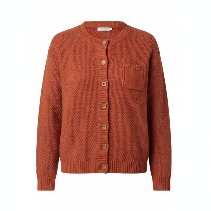red-cardigan