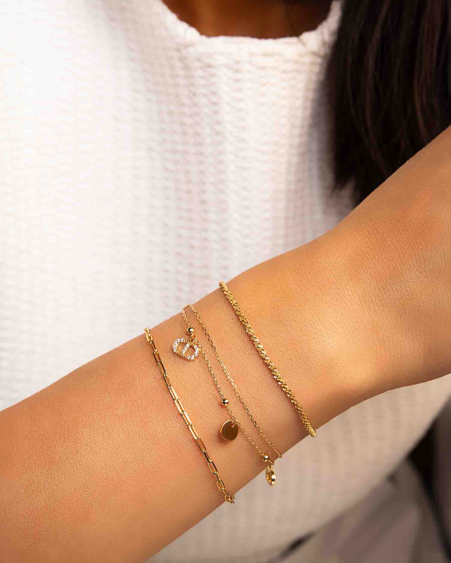 Classic Mini Paperclip Chain Bracelet