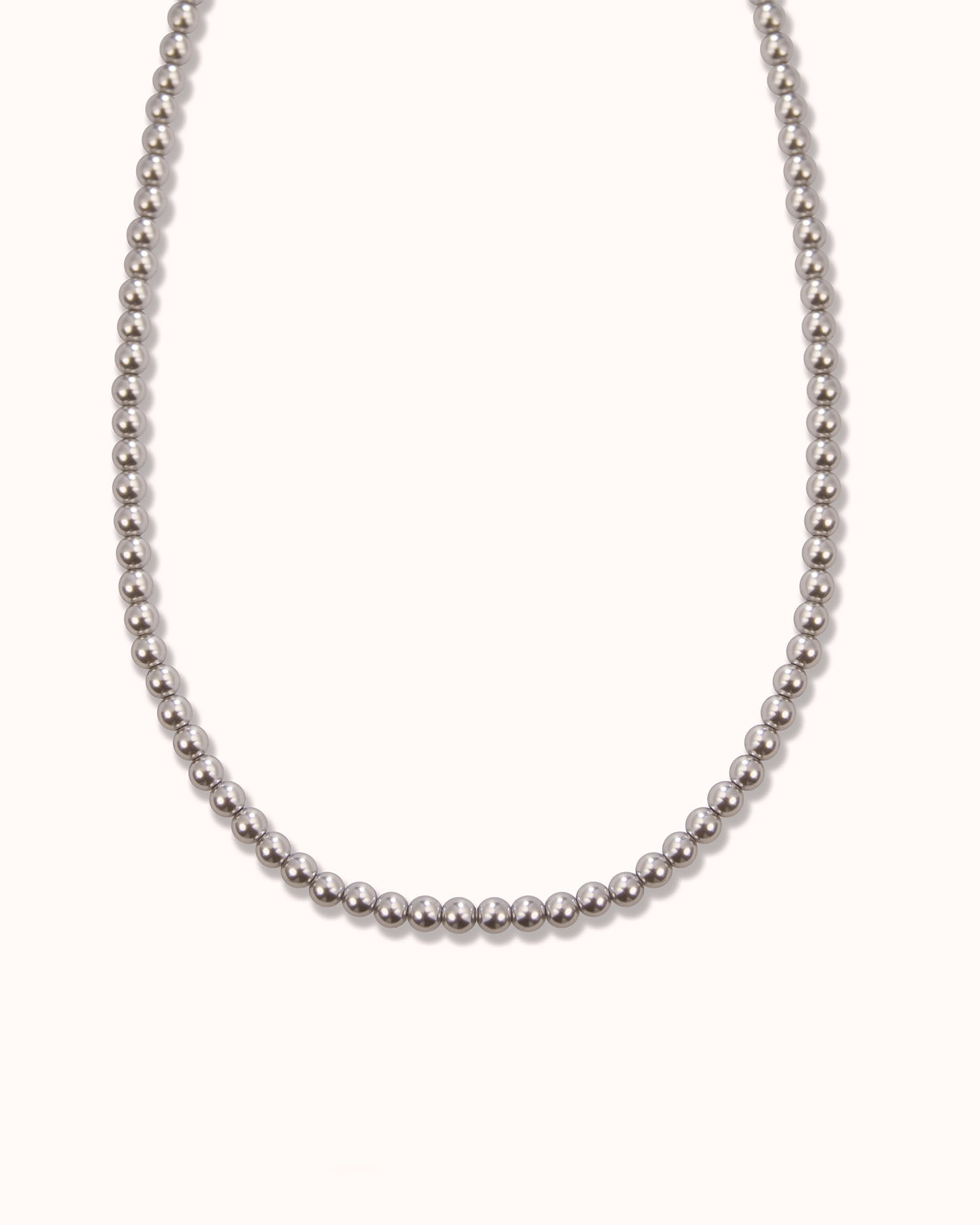 Platinum Pearl Necklace